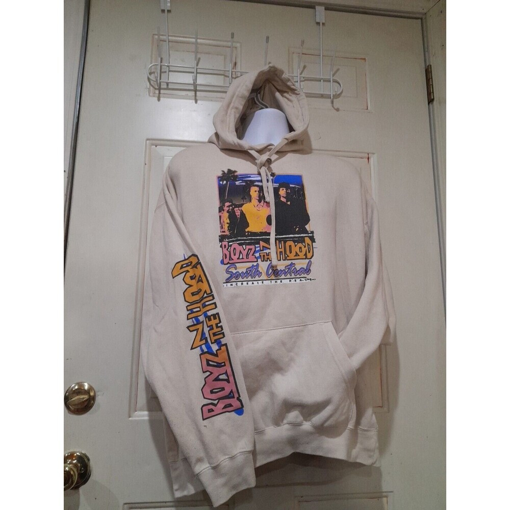 Vintage Philco Boyz N The Hood Hoodie, Tan Sz XL HTF Y2K